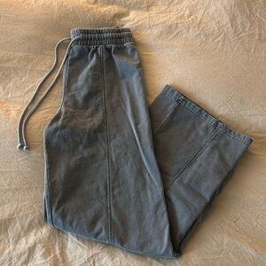 High rise wide leg sweatpants